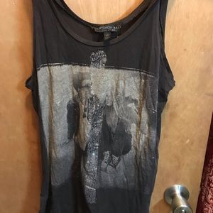 TOPSHOP GRAPHIC TANK